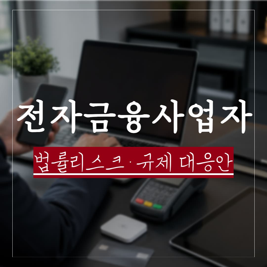 전자금융사업자의 법률 리스크, 규제 대응 방안 정리