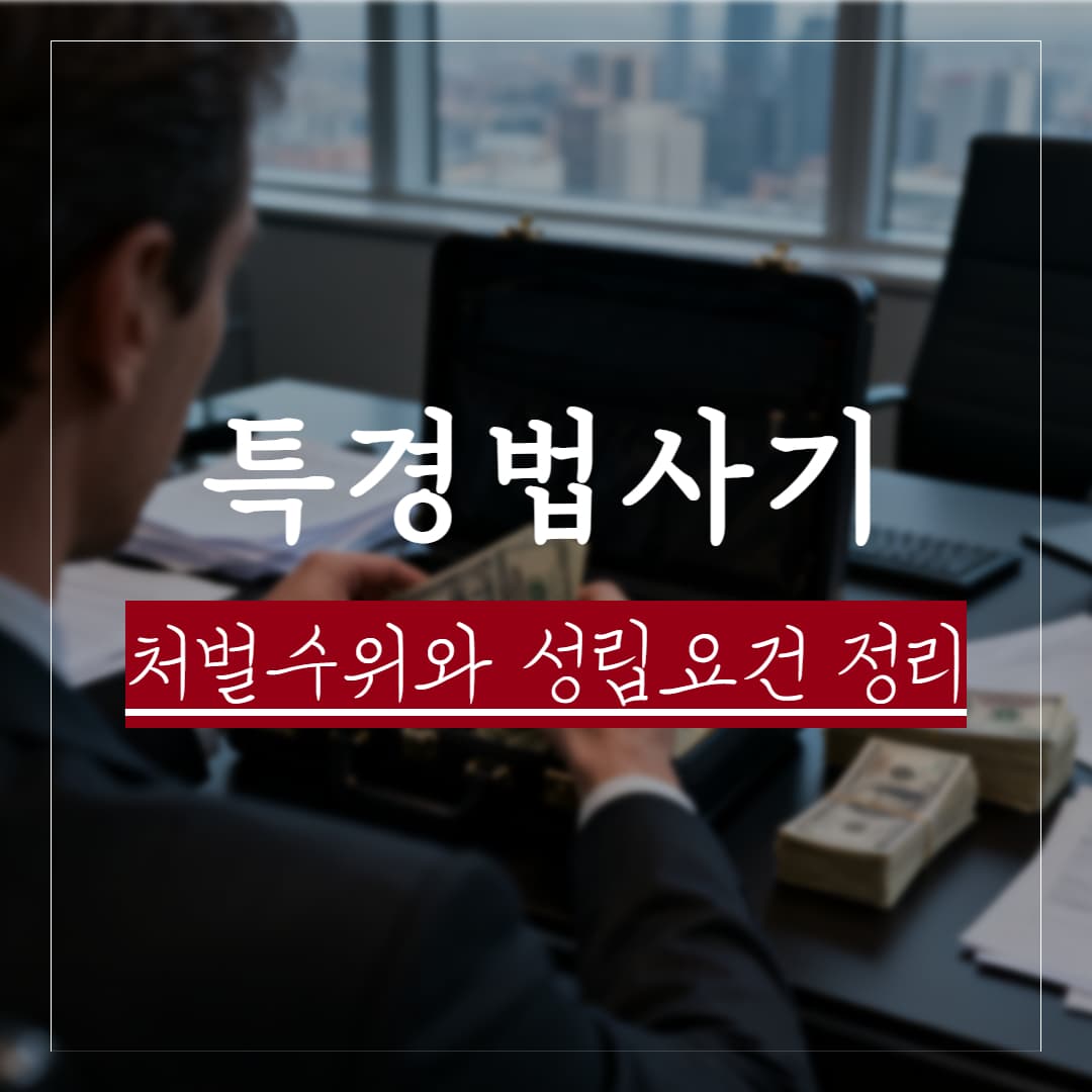 특경법 사기, 피해엑에 따른 처벌수위와 성립요건, 실제판례 정리