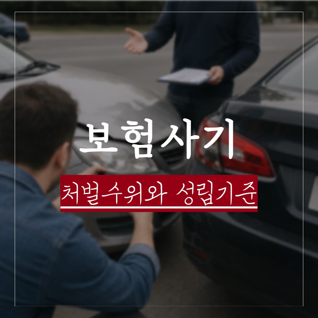 실제판례로 보는 보험사기 처벌수위와 성립기준, 공소시효, 양형자료 정리