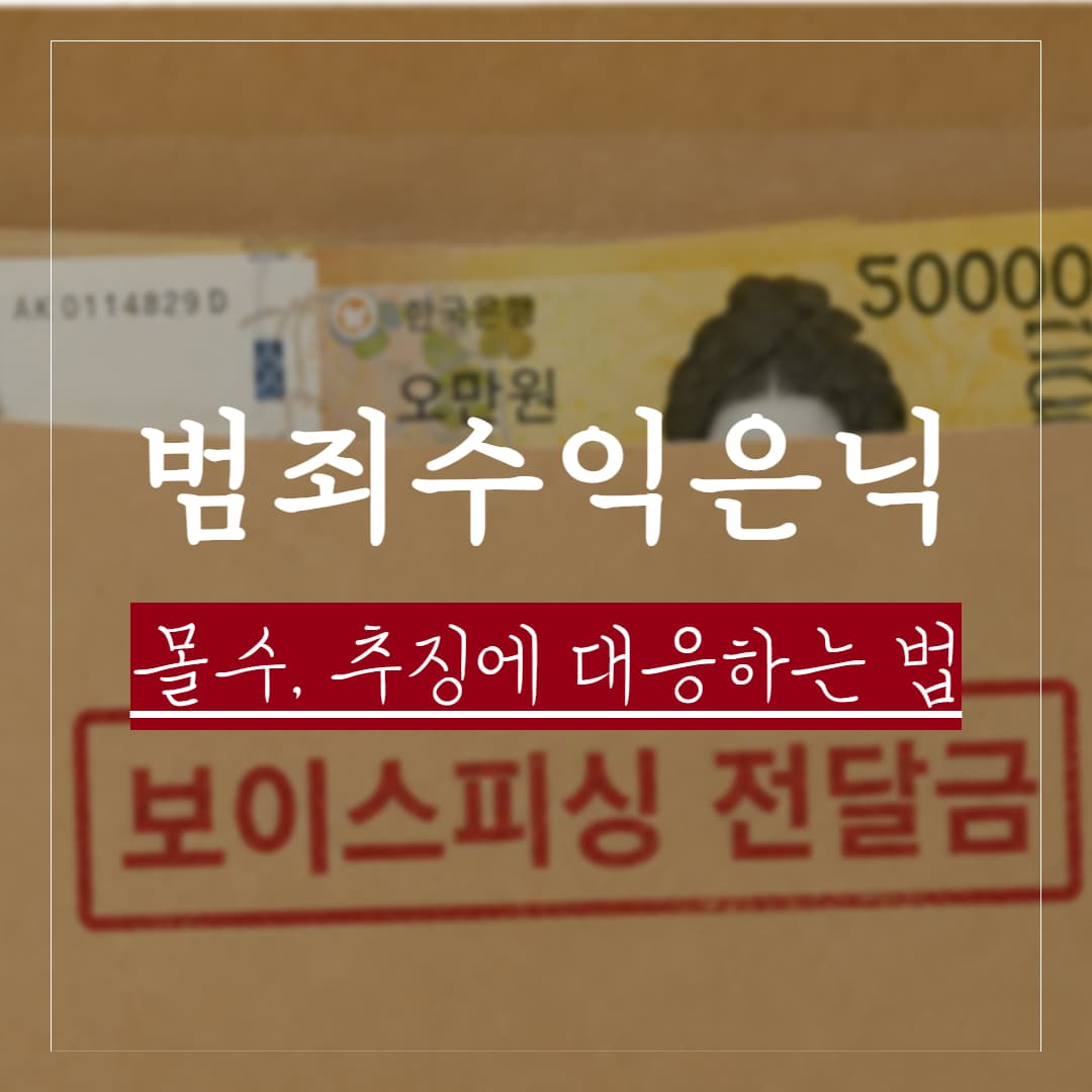 범죄수익은닉규제법 위반 항목과 처벌수위, 몰수 추징에 대응하는 방법