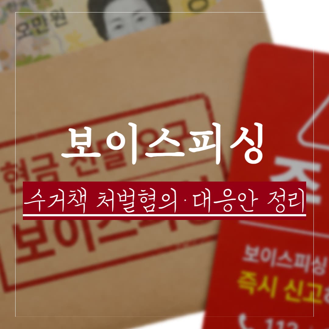 보이스피싱 수거책 처벌 수위와 기준 정리, 초범 사안도 실형일까?