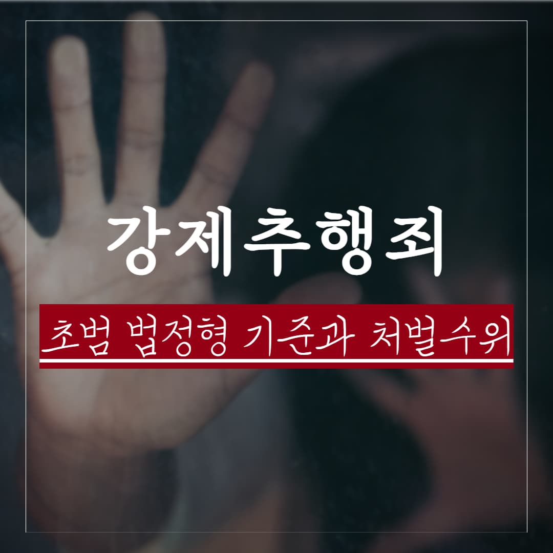 강제추행죄 초범, 판례로 보는 벌금과 법정형 평균