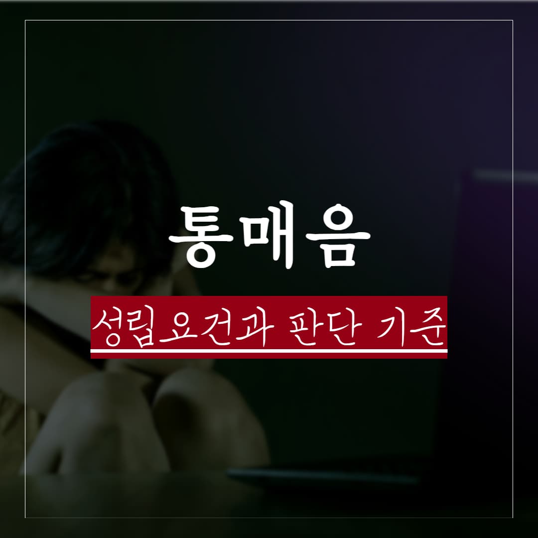 통매음 성립요건과 판단 기준, 어디까지 처벌되나