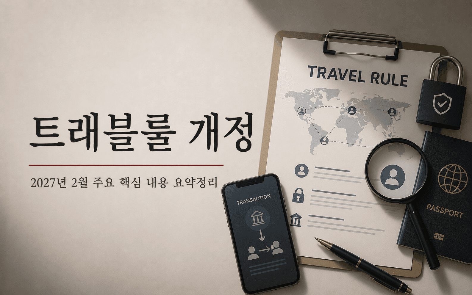2027년 2월 트래블룰 개정 핵심 내용: 100만원 기준 폐지·개인지갑 기준