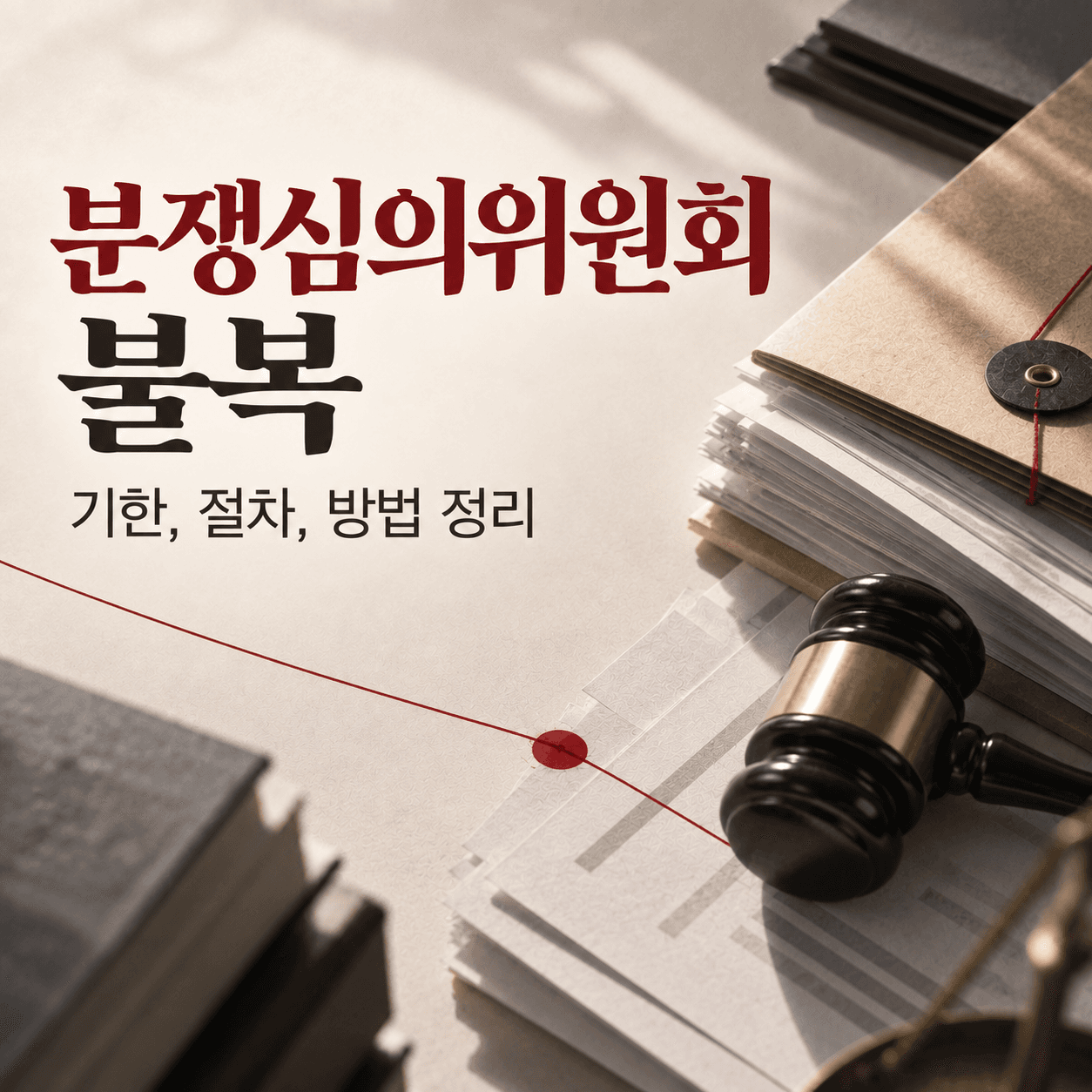 분쟁심의위원회 불복, 기한, 절차, 방법 정리