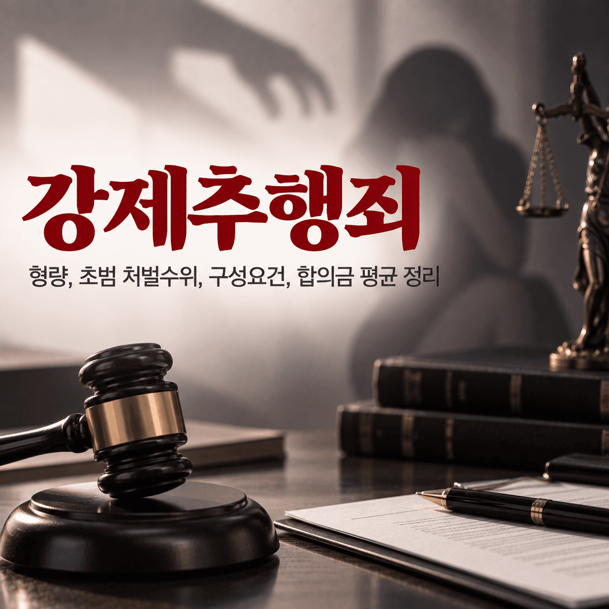 강제추행죄 형량, 초범 처벌수위, 구성요건, 합의금 평균 정리