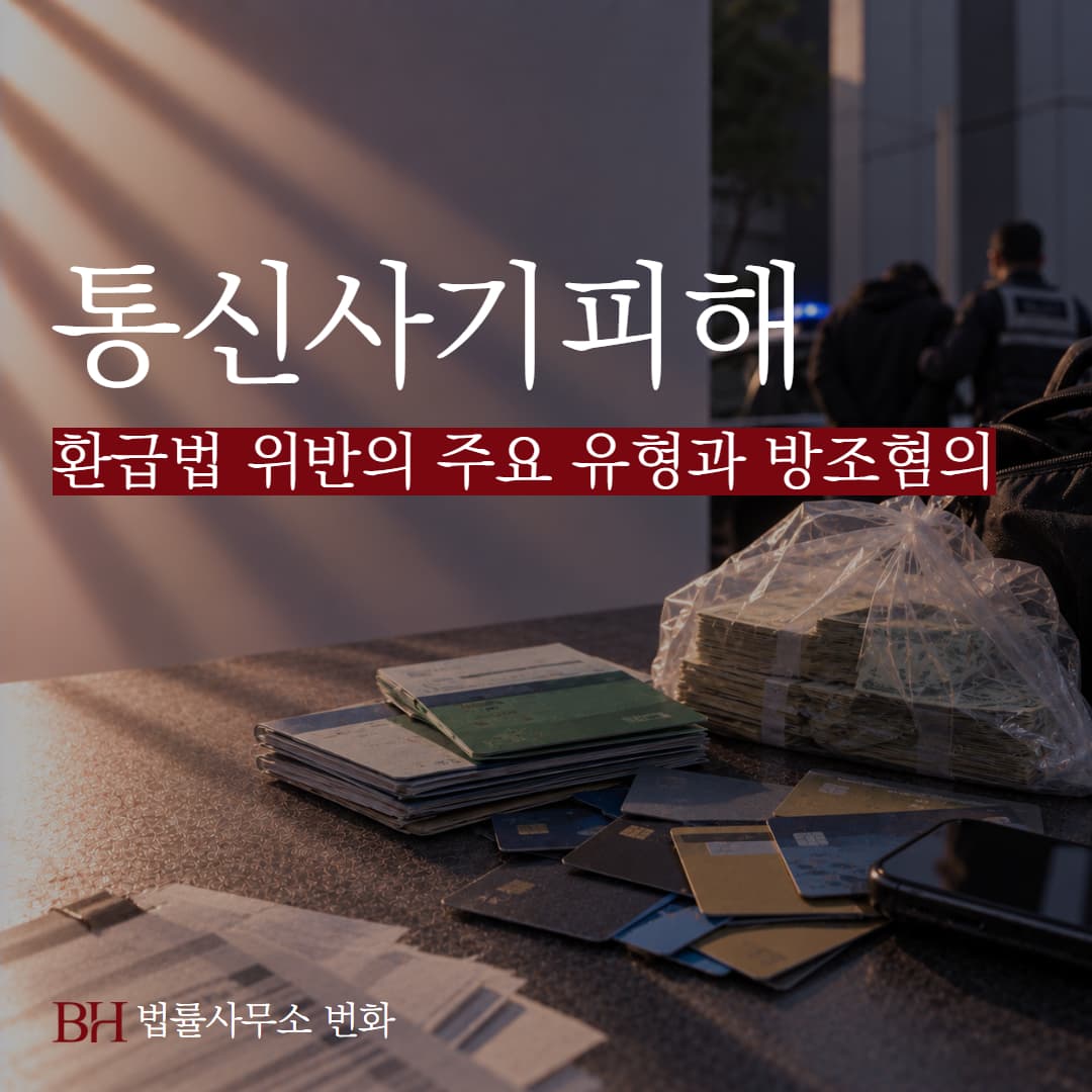 통신사기피해환급법 위반 주요 유형과 방조 혐의 발생 시 대처 방법