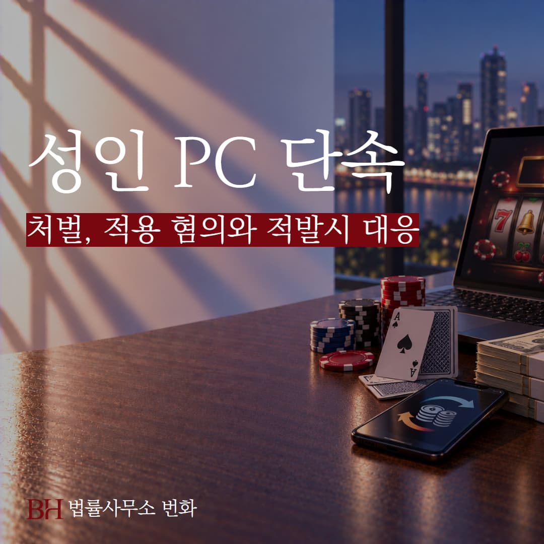 성인 PC 단속 처벌, 적용 혐의와 적발시 대응방안 정리