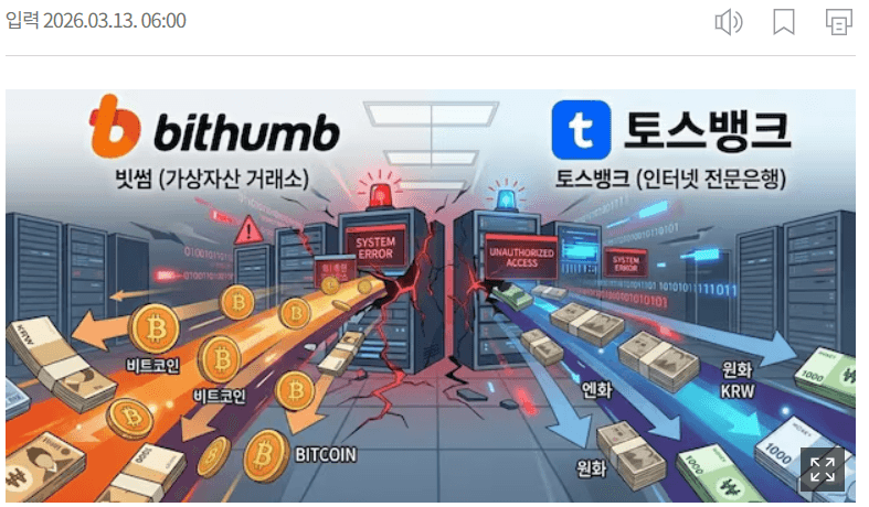 [조선일보] [법조 인사이드] 같은 전산 오류인데… 빗썸·토스, 법적 쟁점은 달랐다