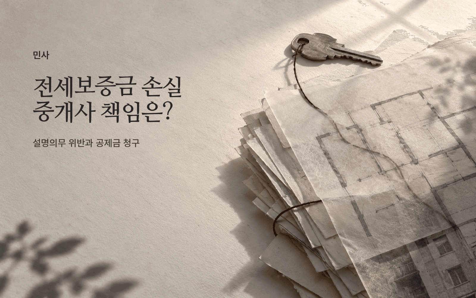 전세사기 피해자의 공인중개사 손해배상 청구와 공제금 회수 전략을 정리한 사례